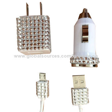 Mobile phone adapters, crystaled