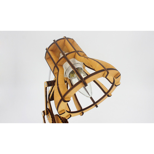 Lámparas de mesa de madera inusuales LEDER