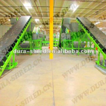 automatic tyre recycling machinery