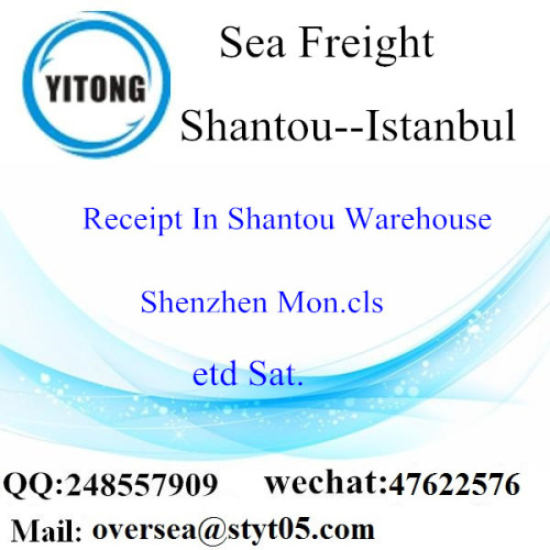 Consolidación de LCL de Shantou Port a Estambul