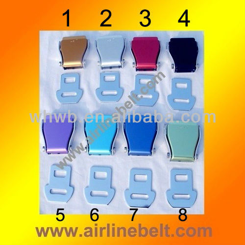 Airplane safety belt buckle