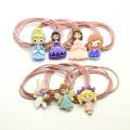 New Korean Hair Elastic Ponytail Holder Princess Animal Decoration Elastic Hair Tie Band Elastic Baby Ponytail Holder