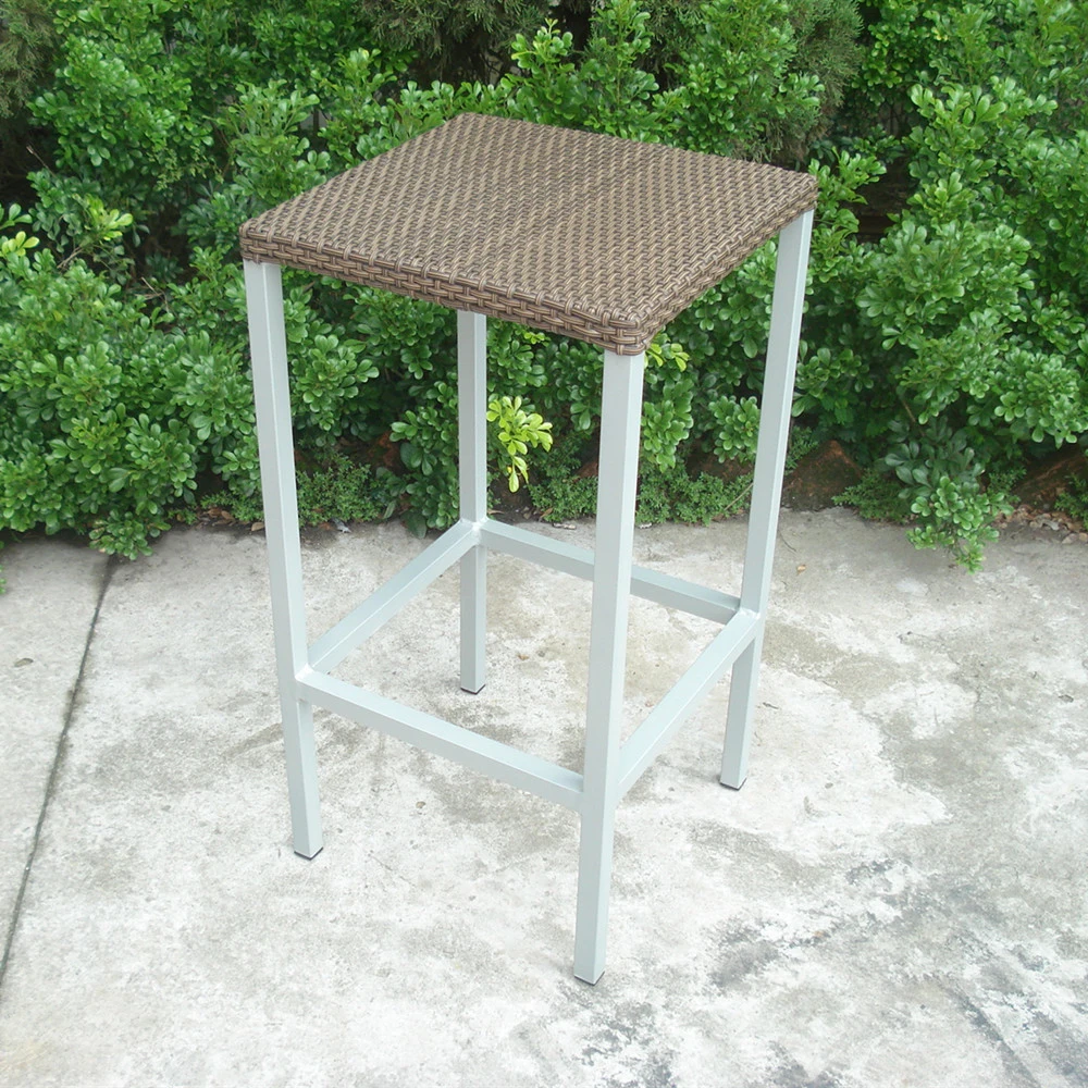 Tiny Size Restaurant Garden Kitchen Aluminum Wooden Bar Stools