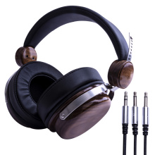 Importiertes schwarzes Walnussholz HiFi 50 mm dynamischer Lautsprecher Kopfhörer
