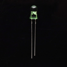 5mm Through-hole Green LED with Green Clear Lens