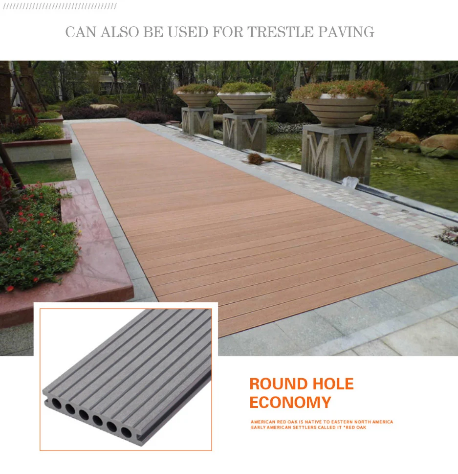 Outdoor WPC Decking Floor for Floating Decking