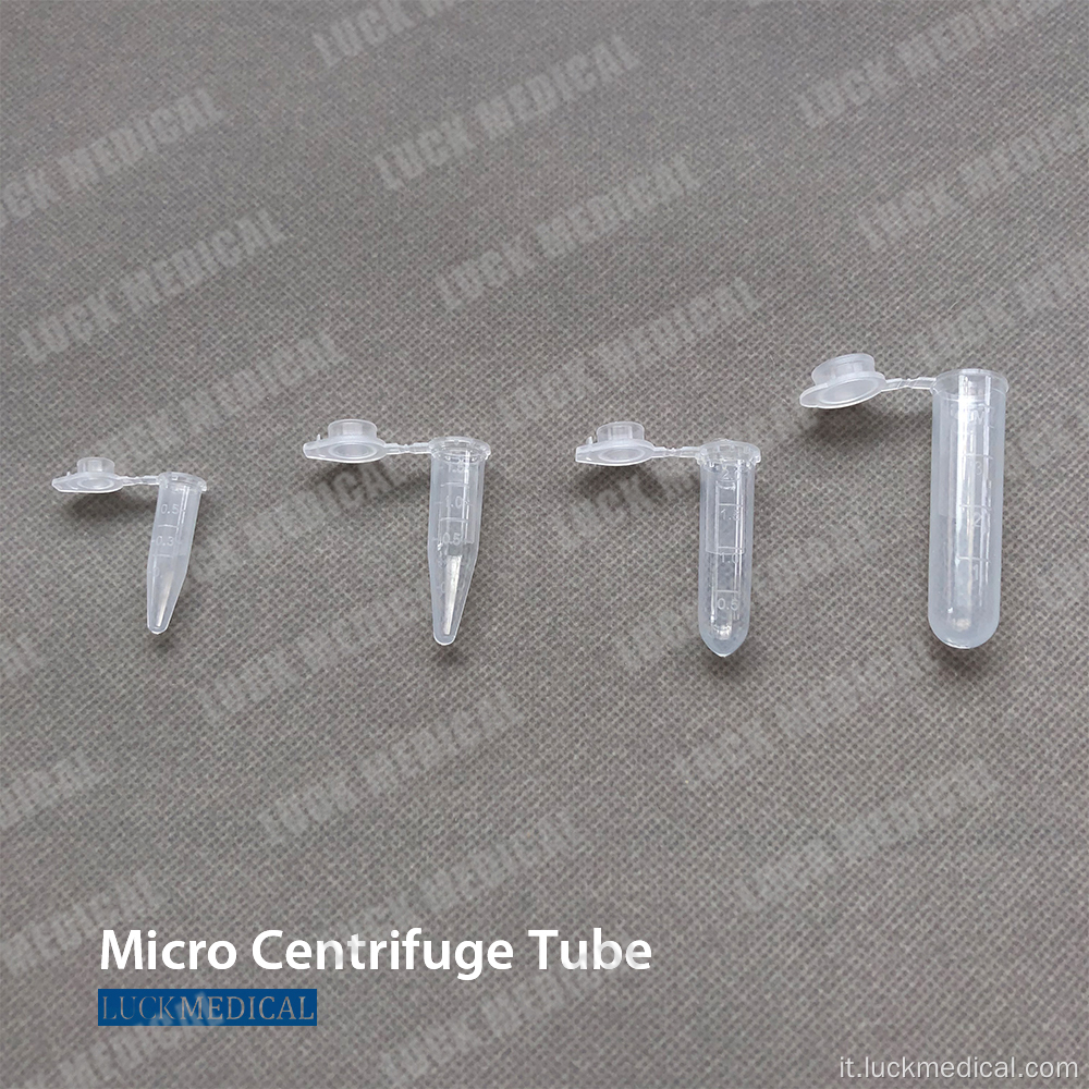 Tubo di micro centrifuga usa e getta MCT