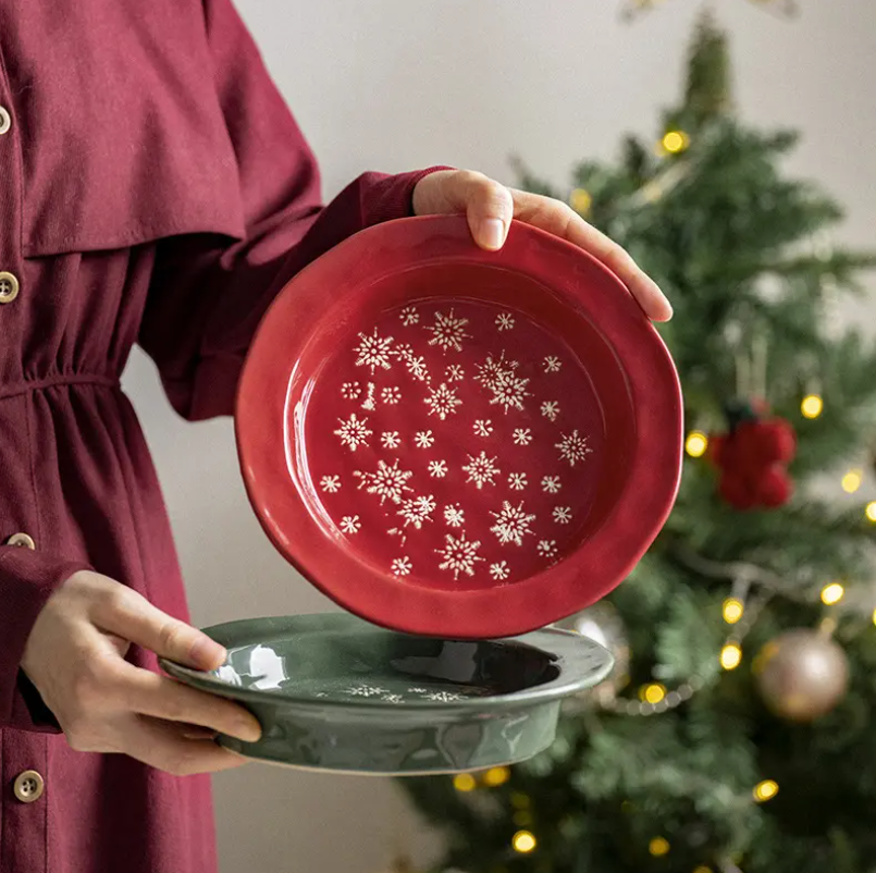 Christmas ceramic plate Christmas ceramic plate