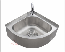 Stainless steel triangular kitchen sink