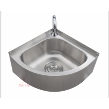 Stainless steel triangular kitchen sink