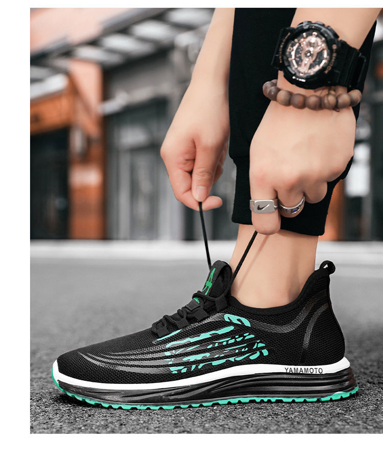 2021 fashion men fashion running footwear men's youth soft soled mesh sports shoes