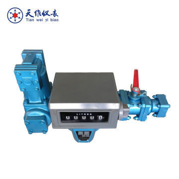 Fuel oil loading/unloading PD flow meter with filter
