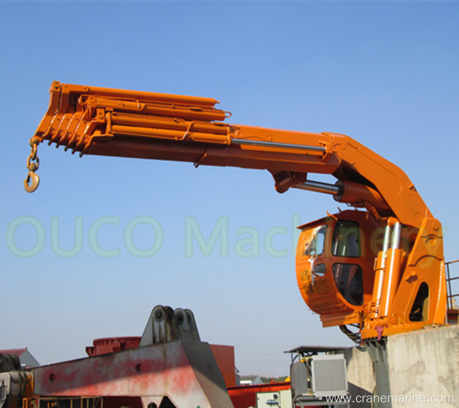 5T Hydraulic Foldable Boom Ship Crane