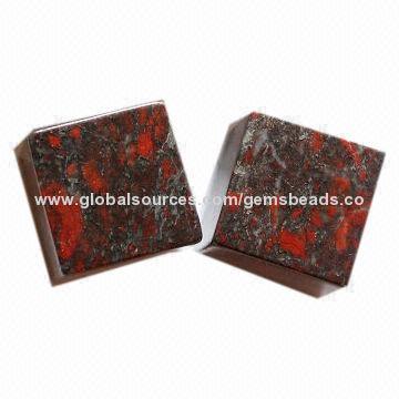 Gemstone Cube Bead