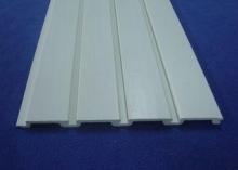 White Durable Slat Wall Panels / Wood Plastic Wall Panels F