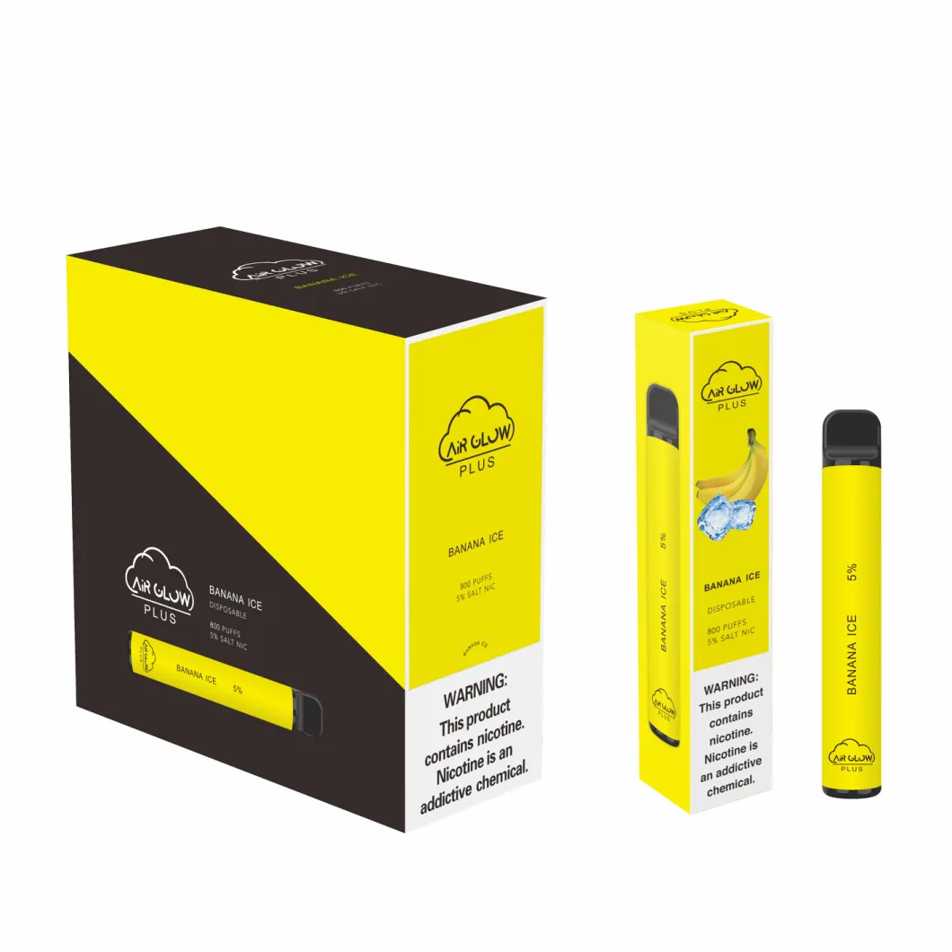 Popular Disposable Vape Air Glow Plus About 800puffs Top Quality Mint Flavor Good Price OEM Service Manufacturer