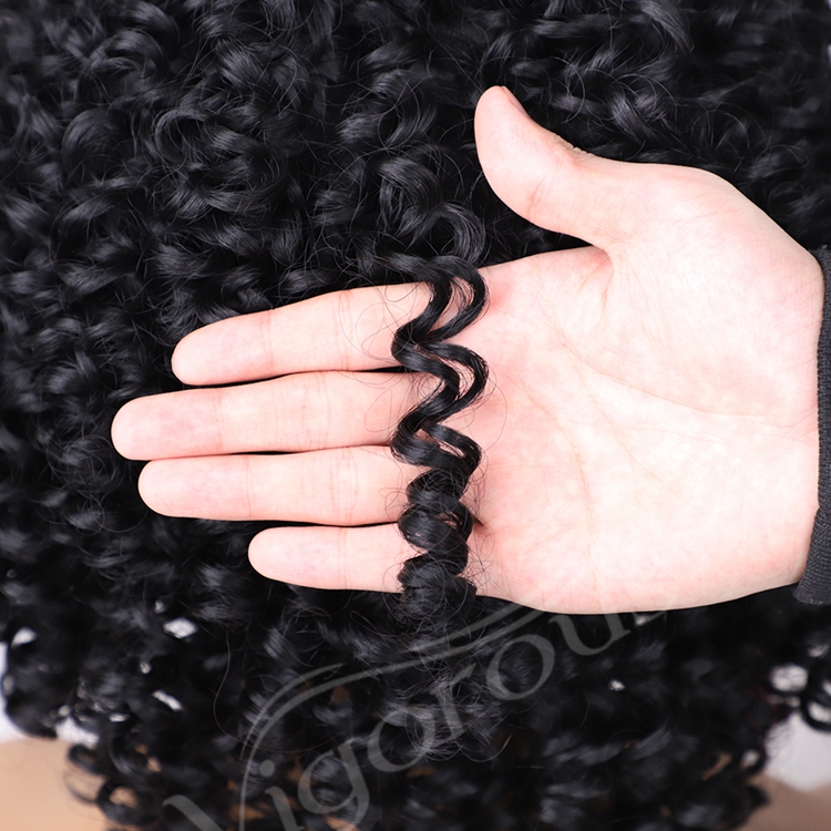 Wholesale Cheap Wrap Short Elastic Fashion Kinky Curly Lady Supplier Daily Party Soft Headband Synthetic Wig