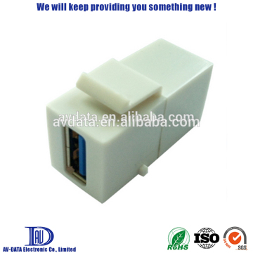 USB 3.0 Keystone Insert, A female to Female adapter