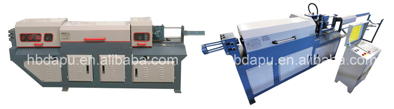 High speed wire straightening and cutting machine for welded wire mesh