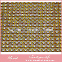 24rows plastic trimming strass