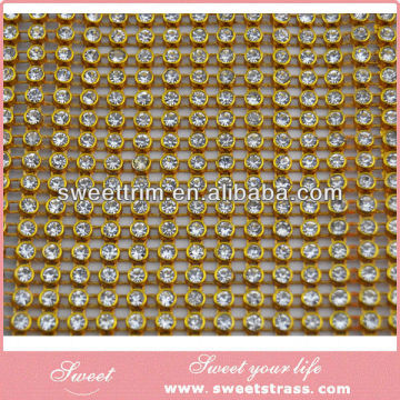 24rows plastic trimming strass