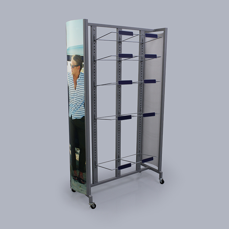 Large Metal Retail Display Stand With Cardboard