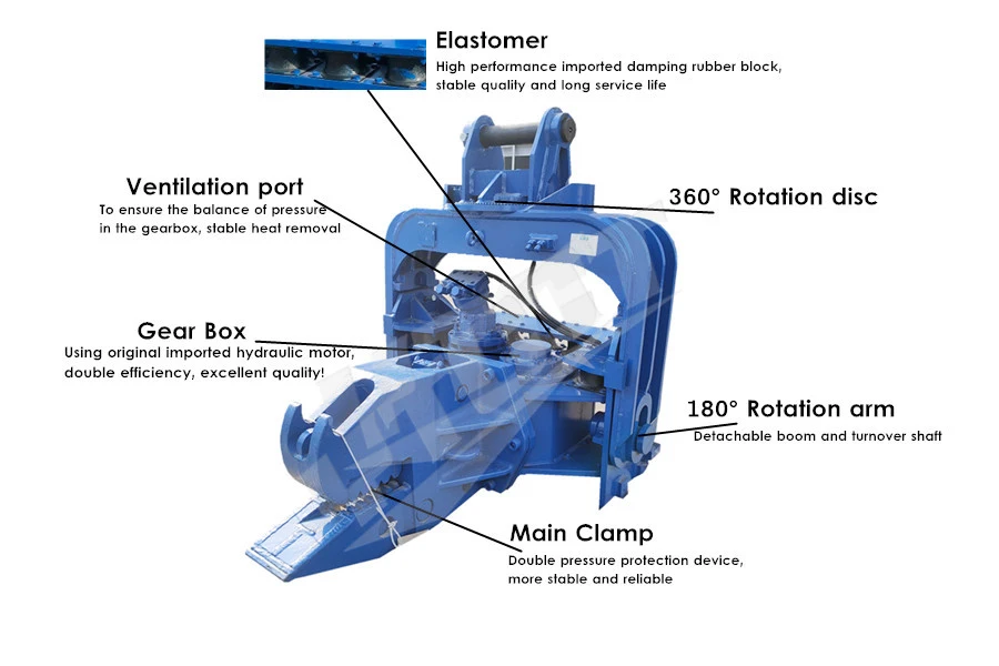 Vibratory Hammer Pile Driving for Construction with High Quality