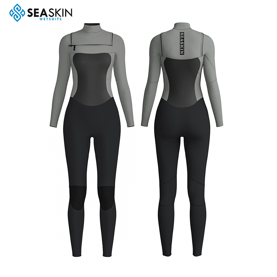 Seaskin 4/3mm Lady Surf Wetsuit Front Zipper Wetsuit