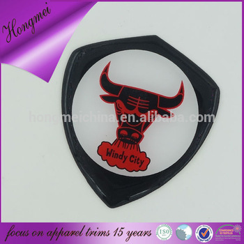 high quality embossed Poly domed label for sports clothes and shoes