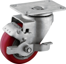 Medium Duty Wheel Brake PU Casters