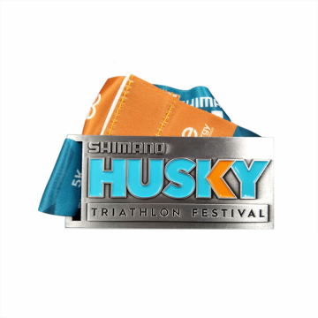 Medaglia del festival del triathlon in metallo personalizzato