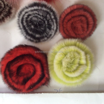 Genuine Rabbit Fur Ball Flower Garment Accessory