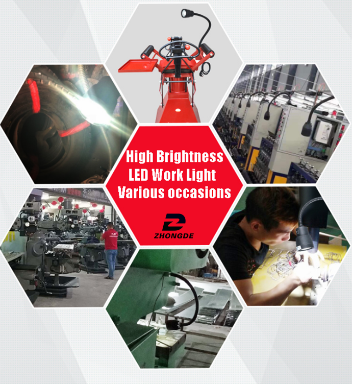 LED machine tool long arm hose lighting 3W5W7W mechanical lighting LED machine working light lathe lamp