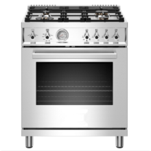 30 inch All Gas Range 4 Brass Burner Freestanding Gas Oven