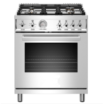 30 inch All Gas Range 4 Brass Burner Freestanding Gas Oven