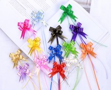 HD 50# Gold Edge Christmas Thanks giving Decoration Celebration Wedding Gift Present Package Plastic Bow