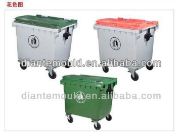 plastic rubbish with lid mould