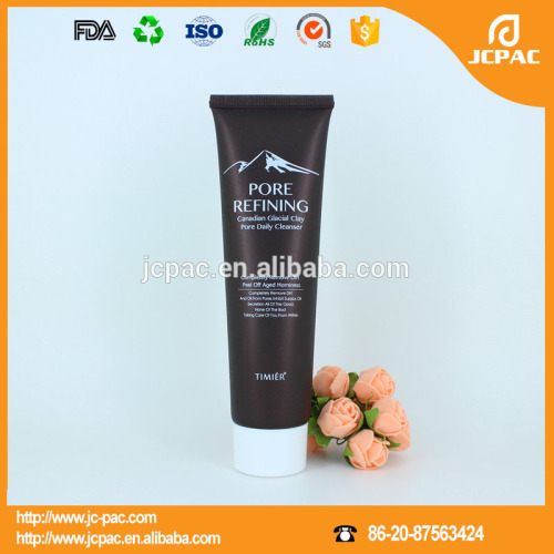 plastic packaging for cosmetic cleanser tubes