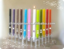 Crystal color rod wax candle