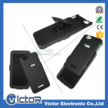 Wholesale classic black kickstand clip holster case for Lanix S620