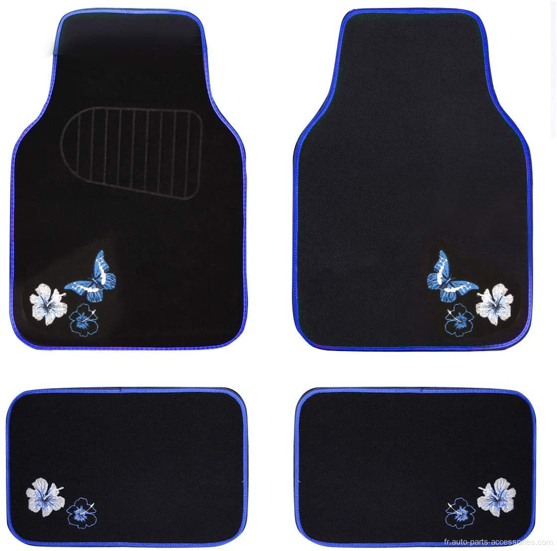 Voiture Pass-Universal Fit broderie papillon et voiture de fleurs