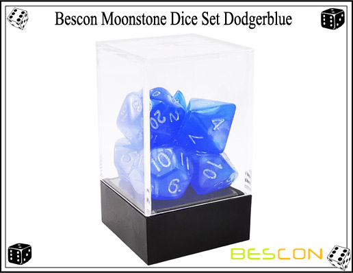 Dodgerblue Dice Set-3