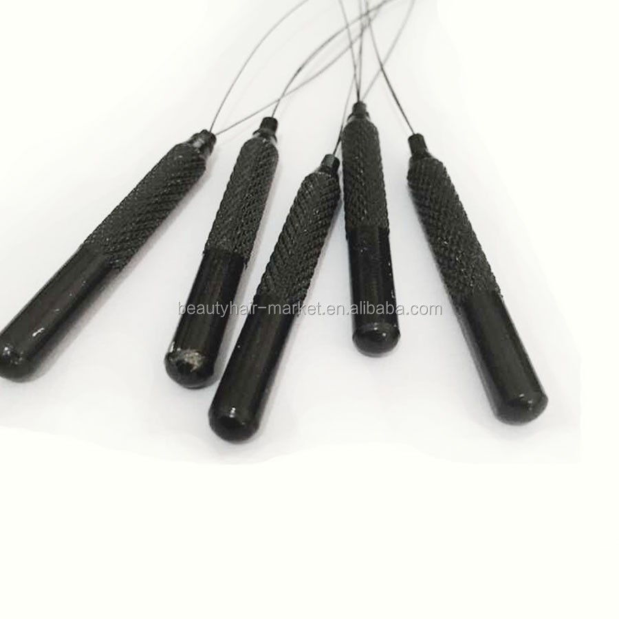 Hair Extension Micro Ring Tools Pulling Needle Loop Threader For Nano Micro Beads Rings