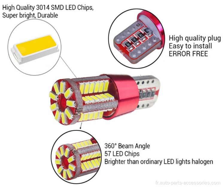 Light de stationnement de licence de voiture chaude blanc super brillant