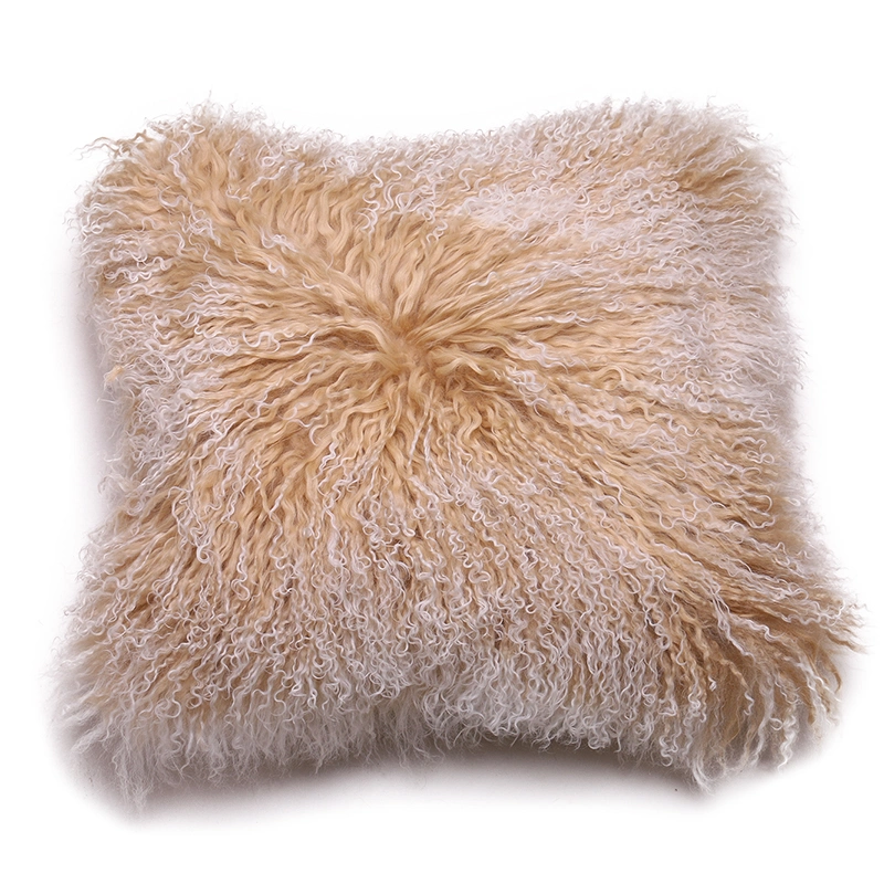 Square Sheepskin Pillow Case