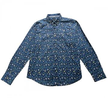 New design European style mens floral print shirt