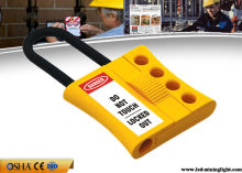 Yellow Nylon Hasp Safety Lock Out Multipurpose