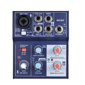 GPUB MX-683 Professional Audio Interface for Computer and Macbook