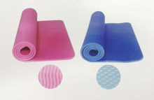 NBR single color embossed exercise mat