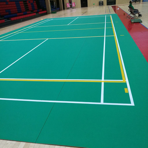 Lantai PVC Enlio untuk gelanggang Badminton